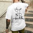不戦の鳩 世界平和の象徴 ホープ・ハーモニー・フェスティバル No War Dove Of Wolrd Peace 長袖tシャツ メンズTシャツ バックプリント 彼への贈り物