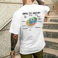 動物細胞の解剖学 生物学者 理科学生 メンズTシャツ バックプリント 彼への贈り物