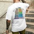 地質タイムスケール地質学者 メンズTシャツ バックプリント 彼への贈り物