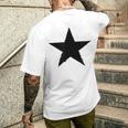 星 星柄 メンズ 半袖 マーク ロック おしゃれ かっこいい 大きいサイズ プリント 白t 春夏 エストンプステラ メンズTシャツ バックプリント 彼への贈り物