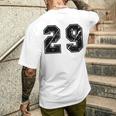 背番号 29 チーム短大スポーツ背番号付きユニフォーム メンズTシャツ バックプリント 彼への贈り物