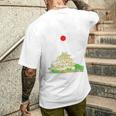 金沢 旅行 お土産 日本 恋人 和 国旗 メンズTシャツ バックプリント 彼への贈り物