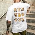 面白いtシャツ 犬 チワワ 筋トレ ジム イヌ グッズ かわいい おもしろtシャツ 面白い 服 ネタ 運動 メンズTシャツ バックプリント 彼への贈り物