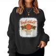 Basketball Mom Bleached Leopard 母の日 バスケットボール ママ レディーススウェットシャツ