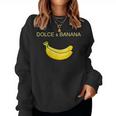 Dolce And Banana ファニーキュートグラフィックデザインバナナtシャツ レディーススウェットシャツ
