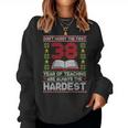 Dont Worry First 38 Years Teaching Are Hard Teacher 長袖tシャツ レディーススウェットシャツ