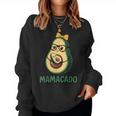 Mamacado Pregnant Avocado Mom Pun レディーススウェットシャツ