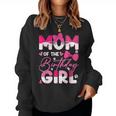 Mom Of The Birthday Girl Cat Kitty Family Matching Women Sweatshirt