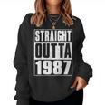 Straight Outta 1987 Womenintage 1987 Birth Of Birthday レディーススウェットシャツ