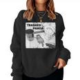 Trashed Panda Racoon Trend レディーススウェットシャツ