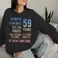 59歳の誕生日 男性 女性 面白い 59歳 レディーススウェットシャツ 彼女への贈り物