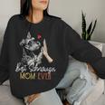 Bestchnauzer Mom Ever Dog Mama 母の日 レディーススウェットシャツ 彼女への贈り物