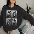 Cool Horse Sunglasses Photobooth Farm Animal Stallion Women Sweatshirt Gifts for Her