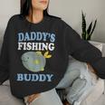 Daddy's Fishing Buddyon Daughter ギフトtシャツ レディーススウェットシャツ 彼女への贈り物
