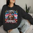 Imell Hippies Peace 4Th Of July For Hippie レディーススウェットシャツ 彼女への贈り物