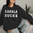 Kamalaucks Kamala Harrisucks And Women レディーススウェットシャツ 彼女への贈り物