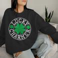 Lucky Charmer t Patrick's Day 男の子 女の子 キッズ レディーススウェットシャツ 彼女への贈り物