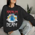 Napalm Death Rainbow Bunny ピンク ナパーム デスラビット レディーススウェットシャツ 彼女への贈り物