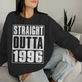 Straight Outta 1996 Womenintage 1996 Birth Of Birthday 長袖tシャツ レディーススウェットシャツ 彼女への贈り物