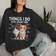 Things I Do In Mypare Time Cat Lover Men レディーススウェットシャツ 彼女への贈り物