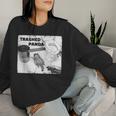 Trashed Panda Racoon Trend レディーススウェットシャツ 彼女への贈り物
