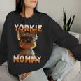 Yorkie Mommyヨーキー ママ 母親 母の日 ママ かわいい ヨークシャー・テリア レディーススウェットシャツ 彼女への贈り物