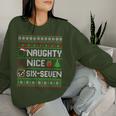 Six Seven 67 Meme Nice Naughty Christmas Pajamas Women Women Sweatshirt Gifts for Her