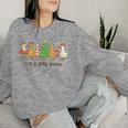 Just A Jolly Goose Santa Christmas Matching Family Xmas Women Sweatshirt Gifts for Her