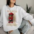 3月30日 誕生日 男性 女性 1996年 素晴らしいテディベア レディーススウェットシャツ 彼女への贈り物