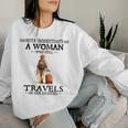 Never Underestimate A Woman Who Still Travels In Her 80'S Women Sweatshirt Gifts for Her