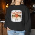 Basketball Mom Bleached Leopard 母の日 バスケットボール ママ レディーススウェットシャツ 面白い贈り物