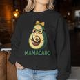 Mamacado Pregnant Avocado Mom Pun レディーススウェットシャツ 面白い贈り物