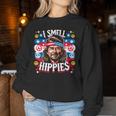 Imell Hippies Peace 4Th Of July For Hippie レディーススウェットシャツ 面白い贈り物