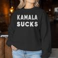 Kamalaucks Kamala Harrisucks And Women レディーススウェットシャツ 面白い贈り物