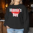 Mama's Boy おもしろグッズ服 レディーススウェットシャツ 面白い贈り物