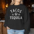 Tacos And Tequila Cinco De Mayo メンズ レディース メキシカン ドリンク レディーススウェットシャツ 面白い贈り物
