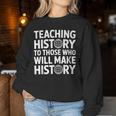 History Teacher Appreciation Teachingocialtudies レディーススウェットシャツ 面白い贈り物