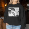 Trashed Panda Racoon Trend レディーススウェットシャツ 面白い贈り物