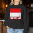 インドネシア国旗 アンティーク調 ナショナル インドネシア 男性 女性 キッズ レディーススウェットシャツ 面白い贈り物