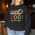 ヴィンテージ 2001 25歳の誕生日プレゼント 男性 女性 25歳 レディーススウェットシャツ 面白い贈り物