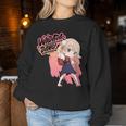 和田ダン しぐれ うい ロリ ダンス ダンス アニメ 女の子 長袖tシャツ レディーススウェットシャツ 面白い贈り物