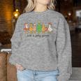 Just A Jolly Goose Santa Christmas Matching Family Xmas Women Sweatshirt Personalized Gifts