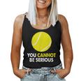 テニス ユーモア You Cannot Beerious ラケット スポーツ レディースタンクトップ