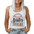 Baseball Sister I'm Just Here For The Snacks Baseball Women Tank Top
