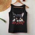 Chihuahua Mom The Dog Mother Chiwawa ブラック&タン チワワ 長袖tシャツ レディースタンクトップ 面白い贈り物