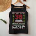 Dont Worry First 38 Years Teaching Are Hard Teacher 長袖tシャツ レディースタンクトップ 面白い贈り物