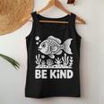 Be Kind Fish 学校教師の初日おめでとう レディースタンクトップ 面白い贈り物