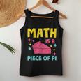 Math Is A Piece Of Pie Pi Day Nerd Mathtudent Teacher レディースタンクトップ 面白い贈り物