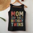 Mom Of The Birthday Twins Family Matching Bday Party Women Tank Top Unique Gifts
