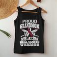 Oral Cancer Warrior Awareness リボン Proud Grandmom Of An Oral Cancer Warrior レディースタンクトップ 面白い贈り物